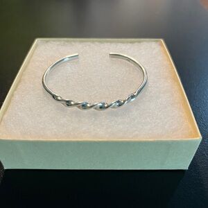Sterling Silver Women’s Helix Cuff Bracelet